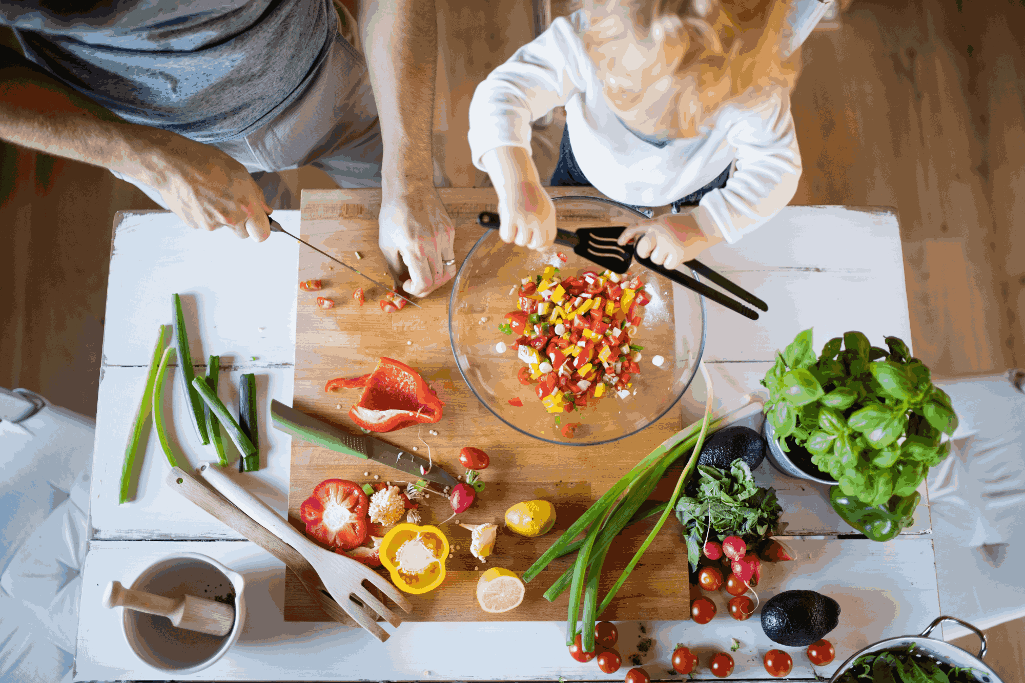 Salade colorée