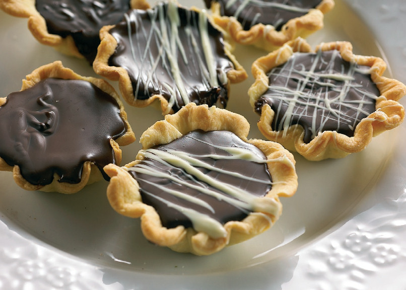 Tartelettes au chocolat-caramel salé